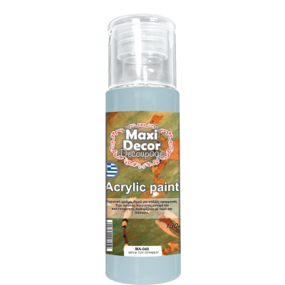 Ακρυλικό Χρώμα 130ml Maxi Decor Μπλέ του Ουρανού MA040_MA040130